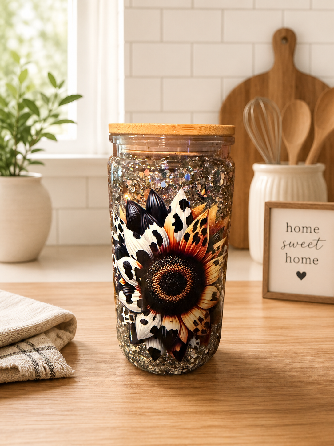 Sunflower Snow Globe Cup