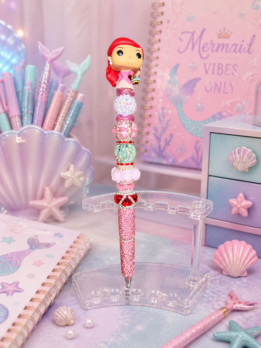 Mermaid Princess Beaded Pen