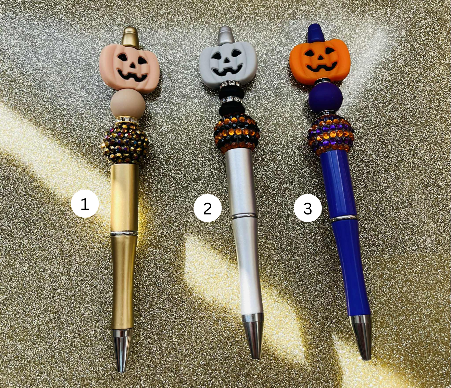 Pumpkin Beaded Pens
