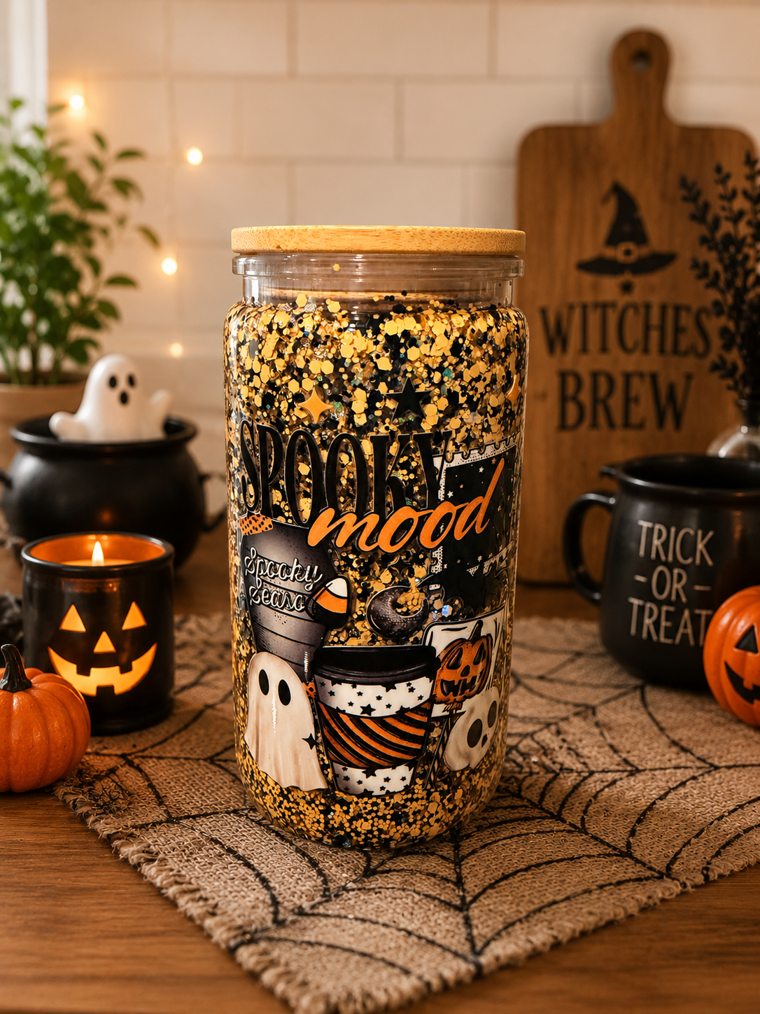 Spooky Mood Snow Globe Cup