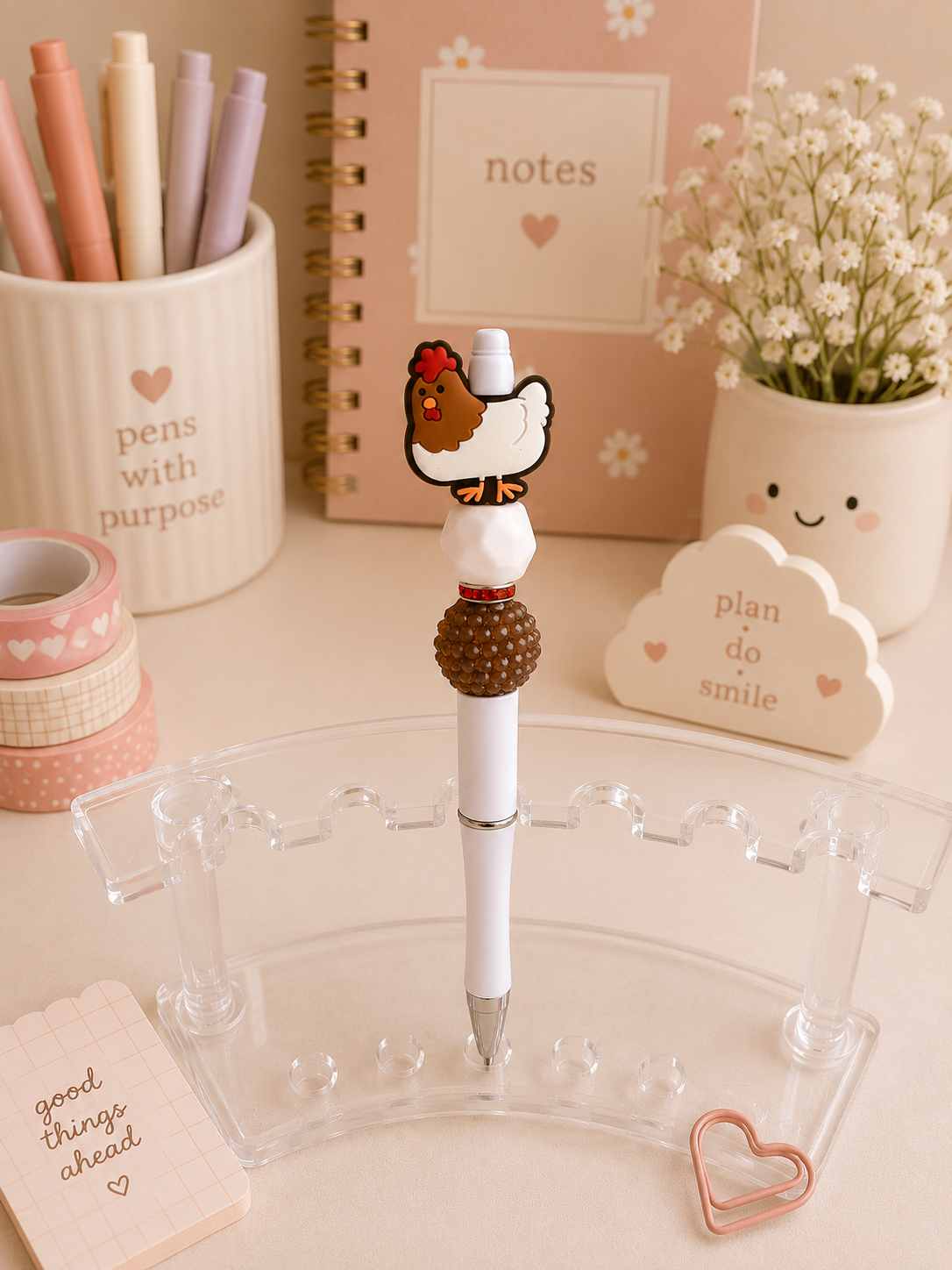 Chicken Beaded Pen
