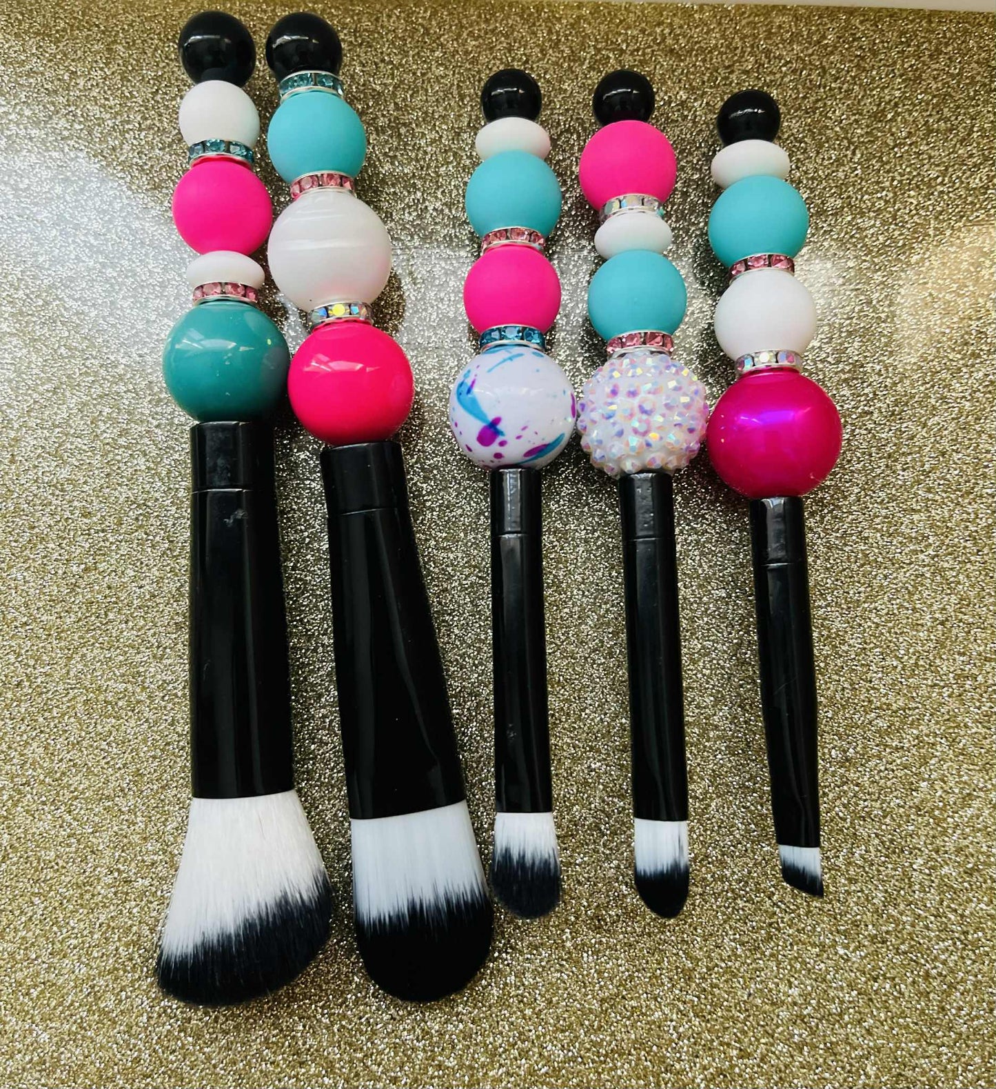 Pink & Turquoise Brush Set