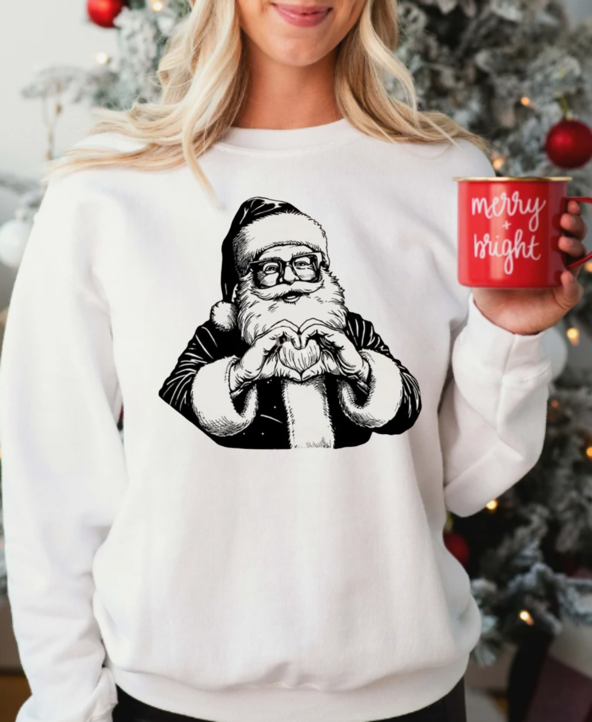 Santa Heart Sweater