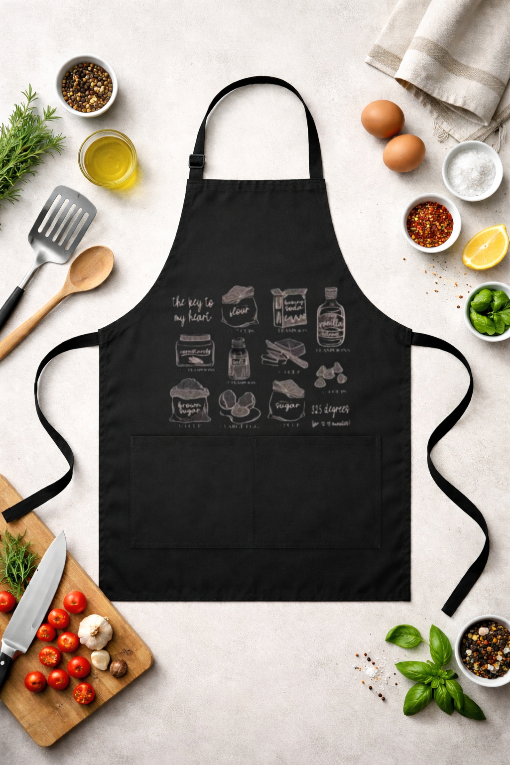 Cookie Recipt Kitchen Apron