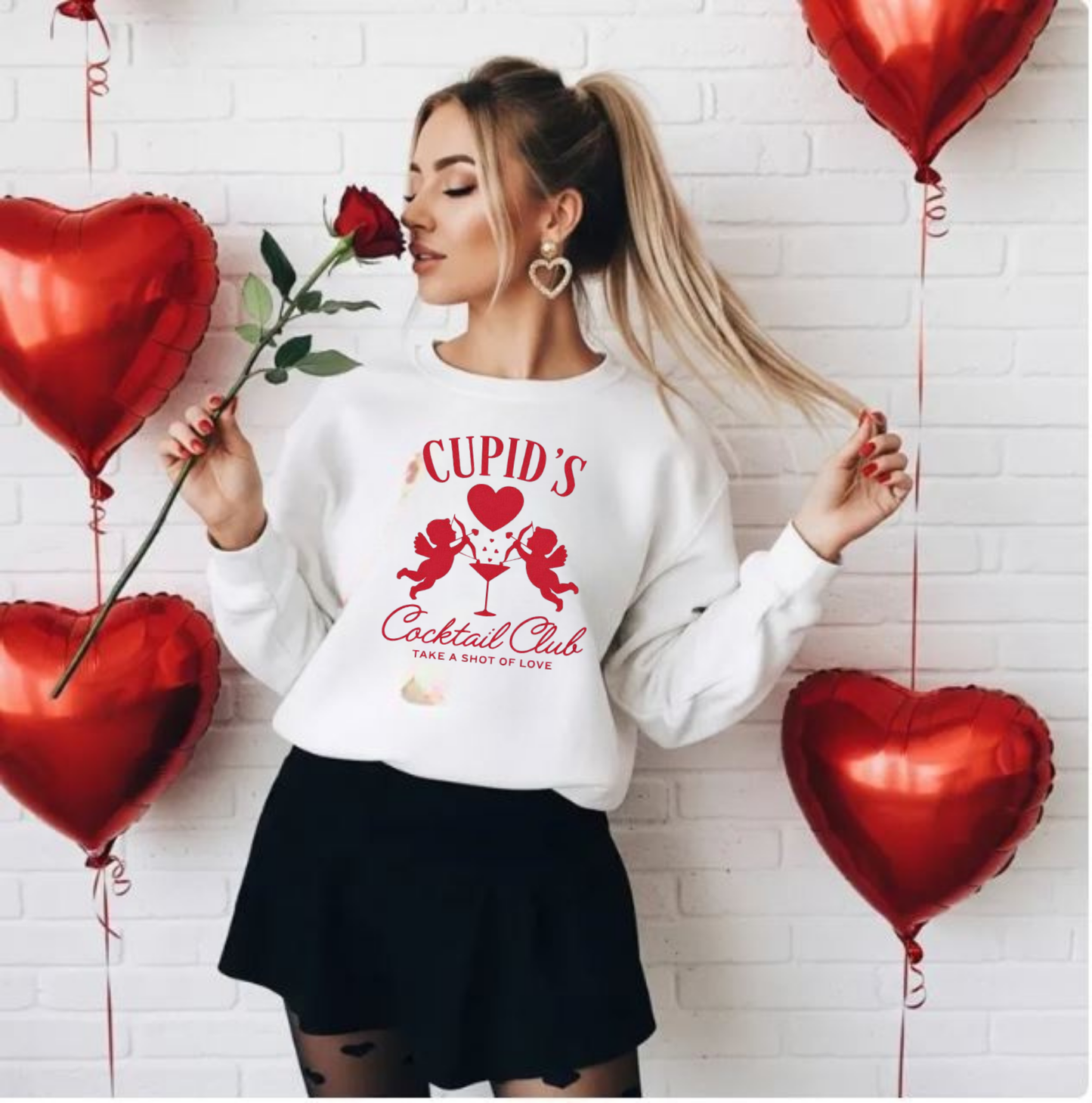 Cupid's Cocktail Sweater