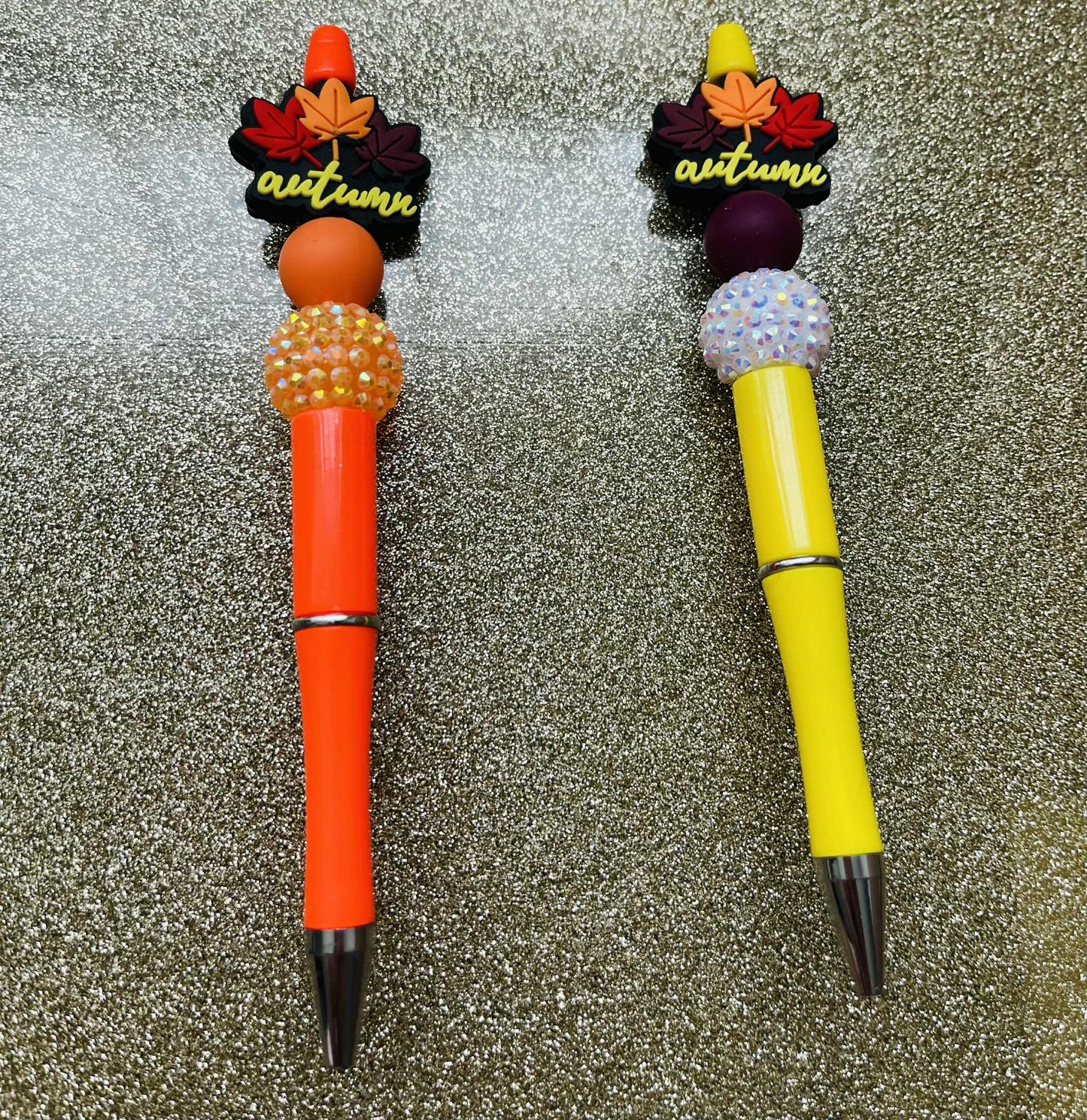 Autumn Beaded Pens