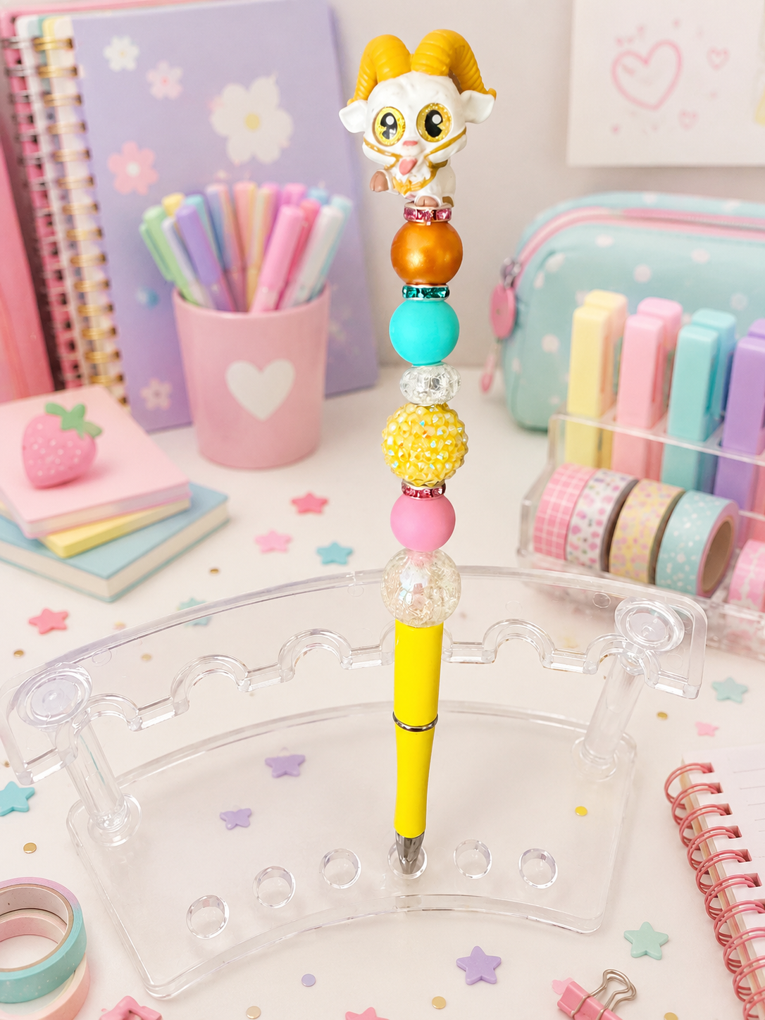 Goat Beaded Pen