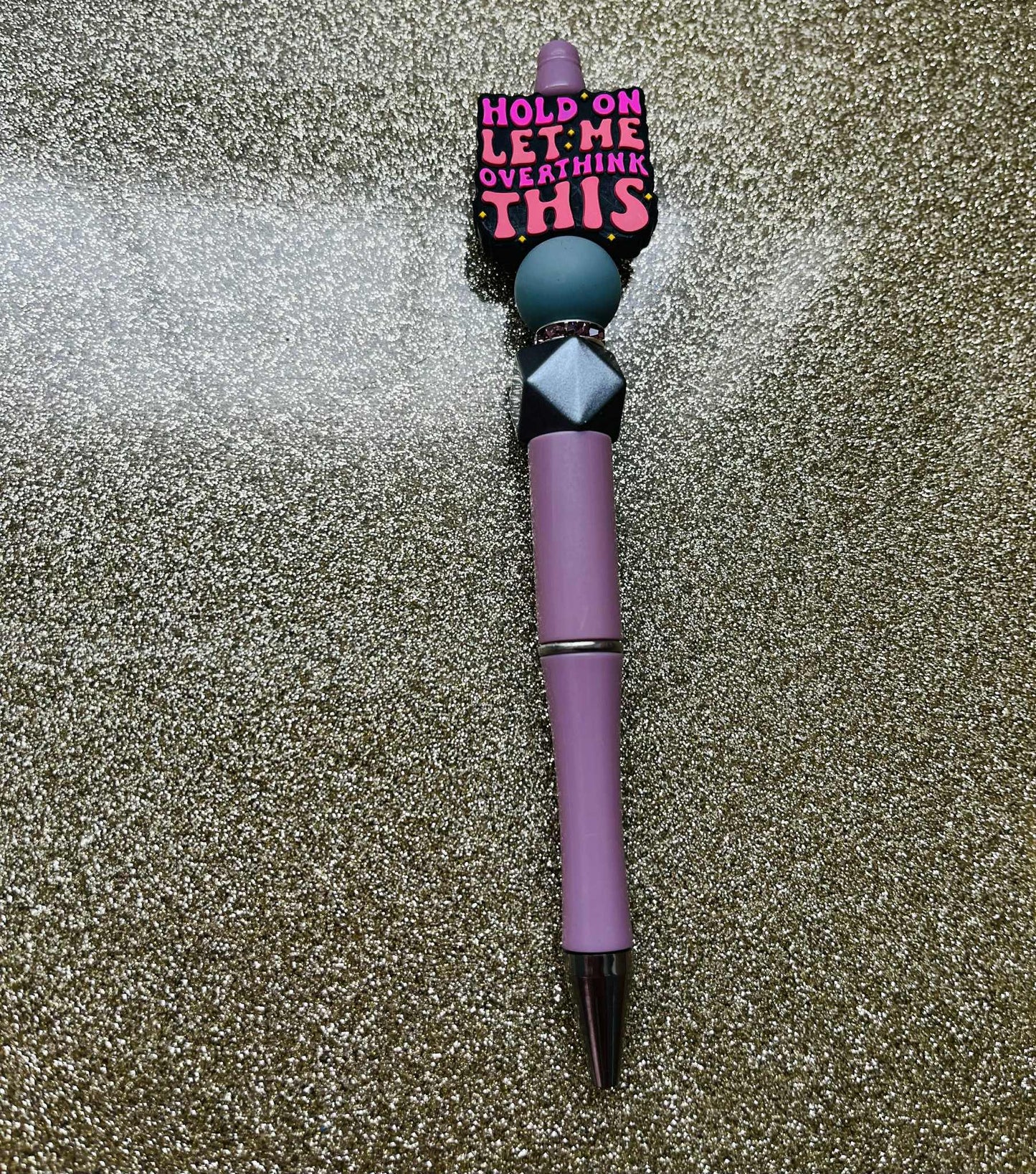 Let Me Overthink Beaded Pen