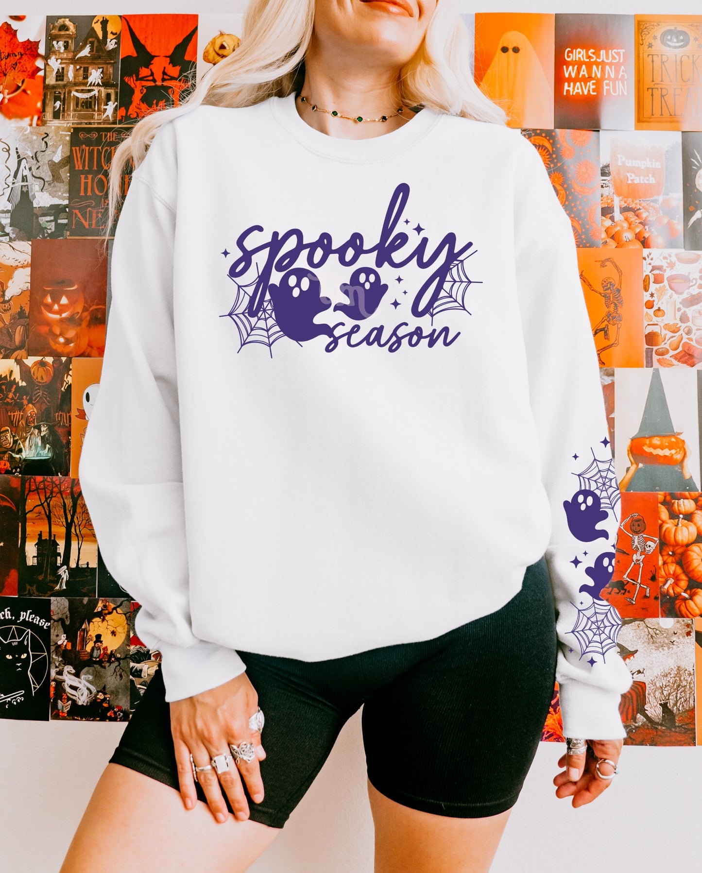 Spooky Season (purple ink) Sweater