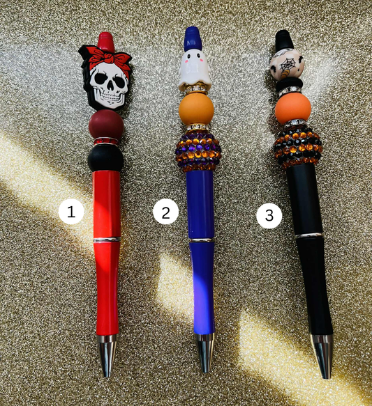 Spooky Beaded Pens