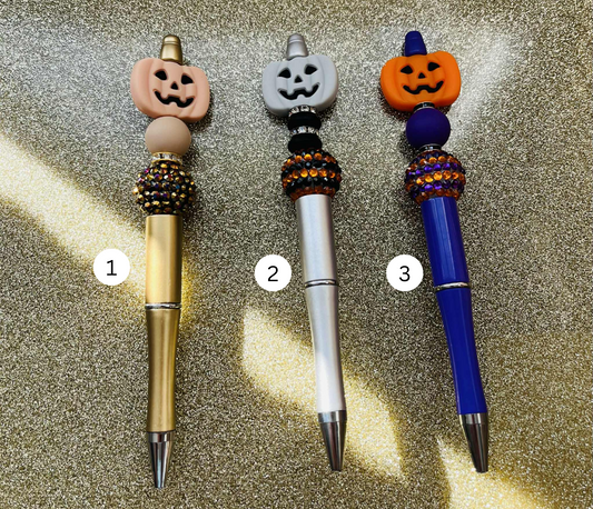 Pumpkin Beaded Pens