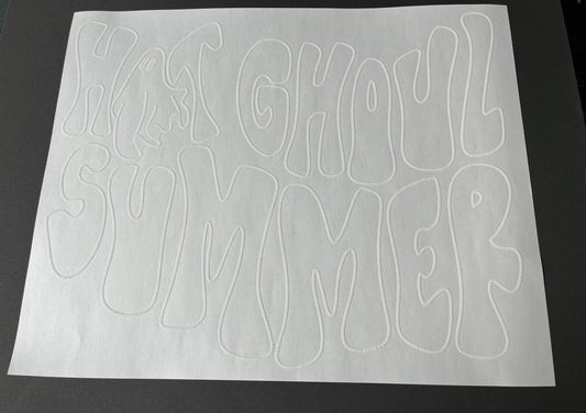 Hot Ghoul Summer Screen Print Transfer