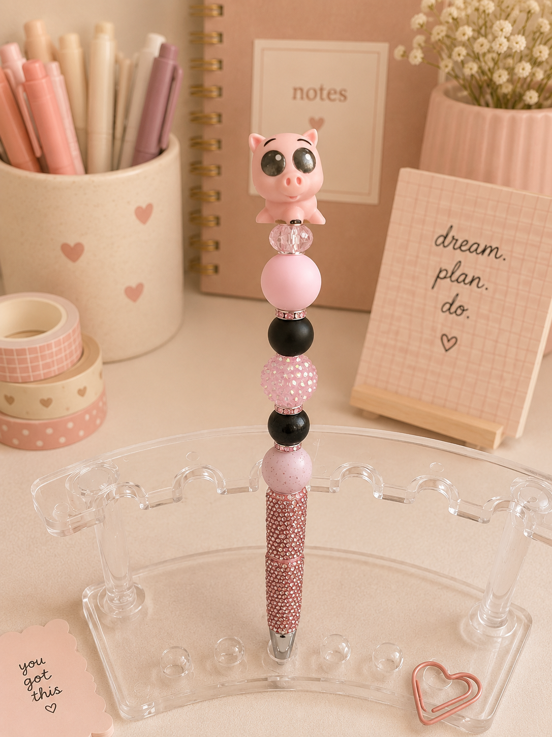 Pig Beaded Pen