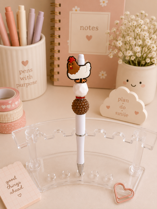 Chicken Beaded Pen