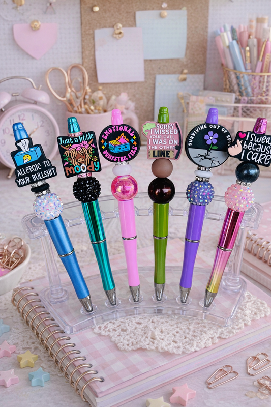 Humor Beaded Pens