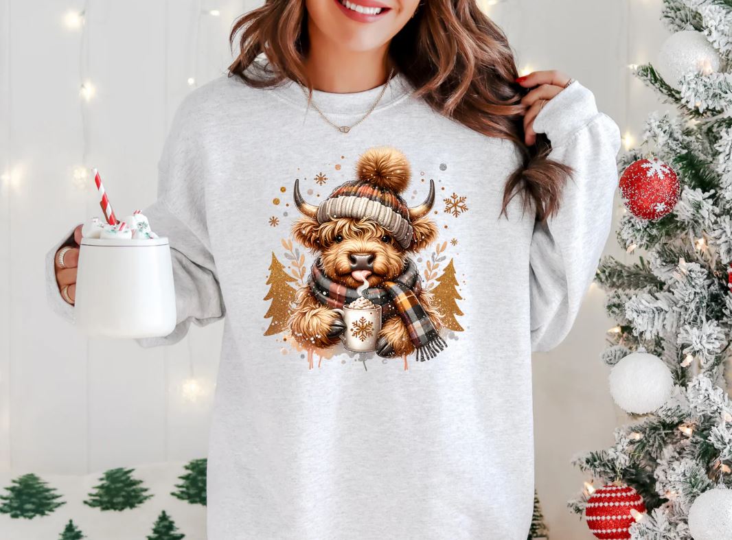Christmas Cow Sweater