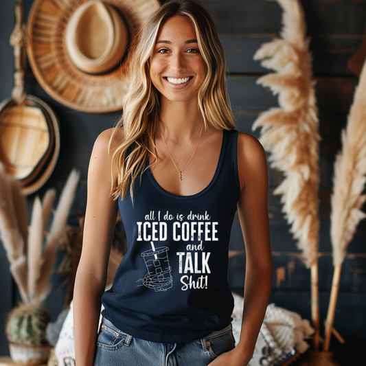 Drink Iced Coffee Tank Top