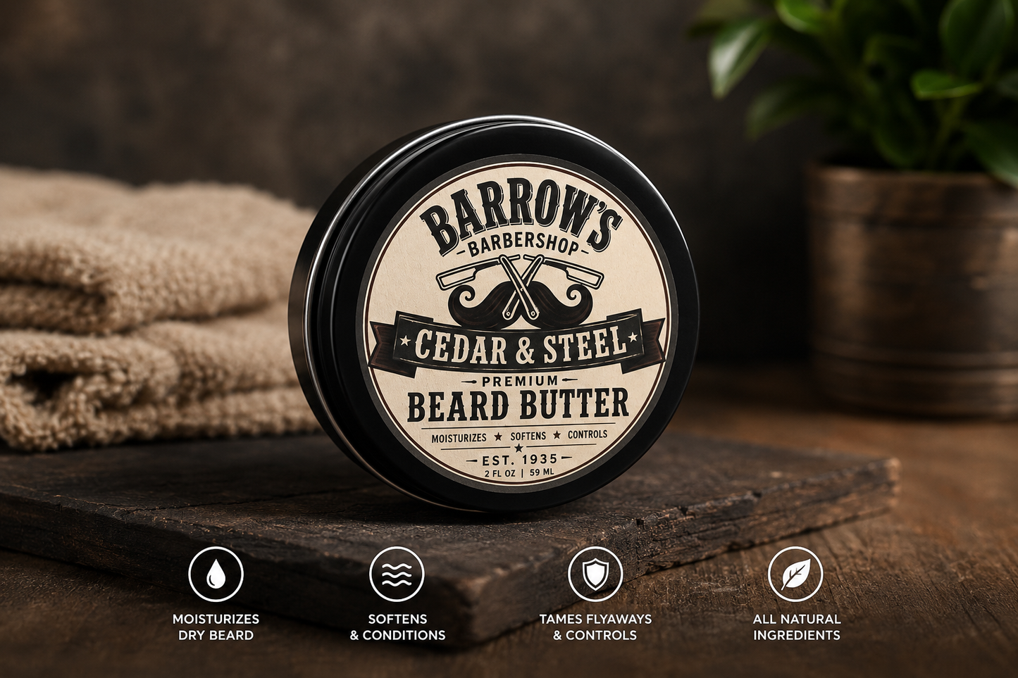 Cedar & Steel Beard Butter