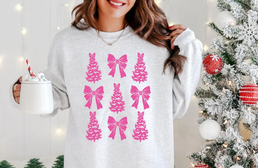 Pink Bow & Tree Collage