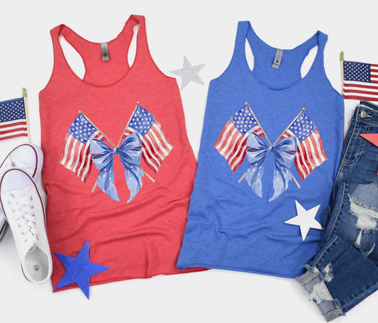 USA Flags Tank Top