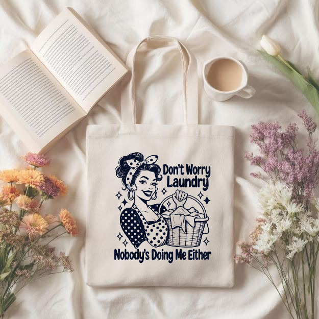 Don't Worry Laundry Tote