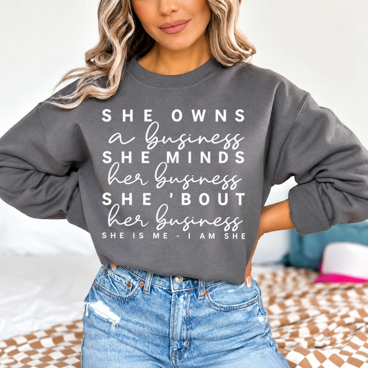 She Owns a Business Sweater