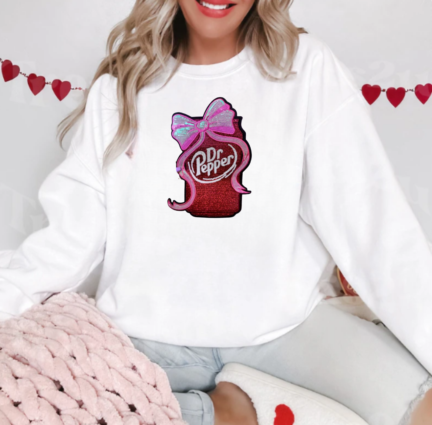 Dr Pepper Chenille Patch Sweater