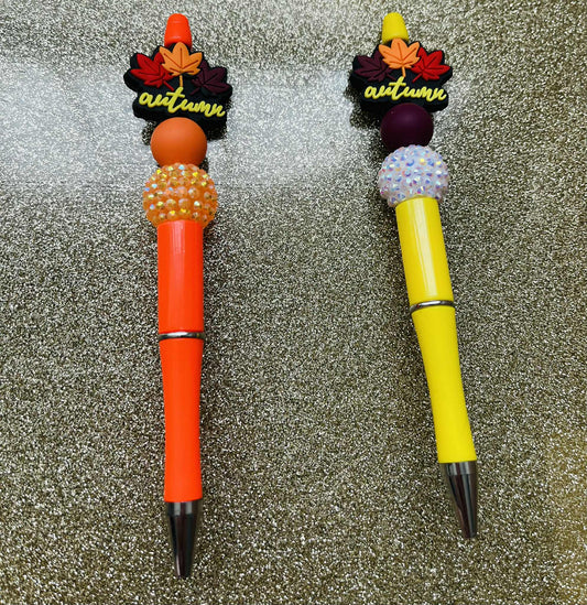 Autumn Beaded Pens