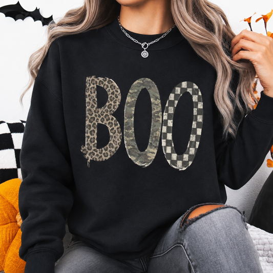 Boo Camo Leopard Sweater
