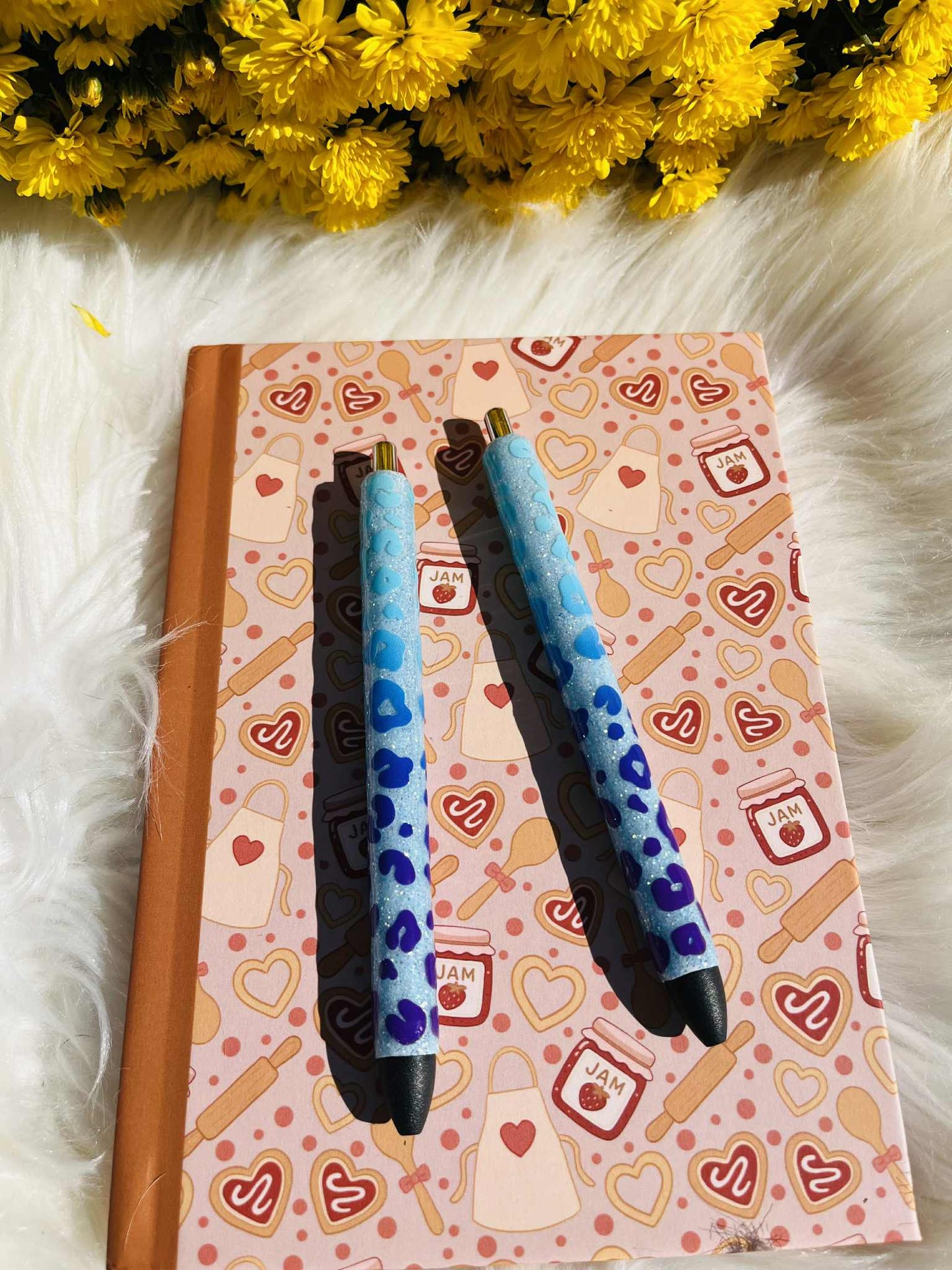 Cheetah Ombre Glitter Pen