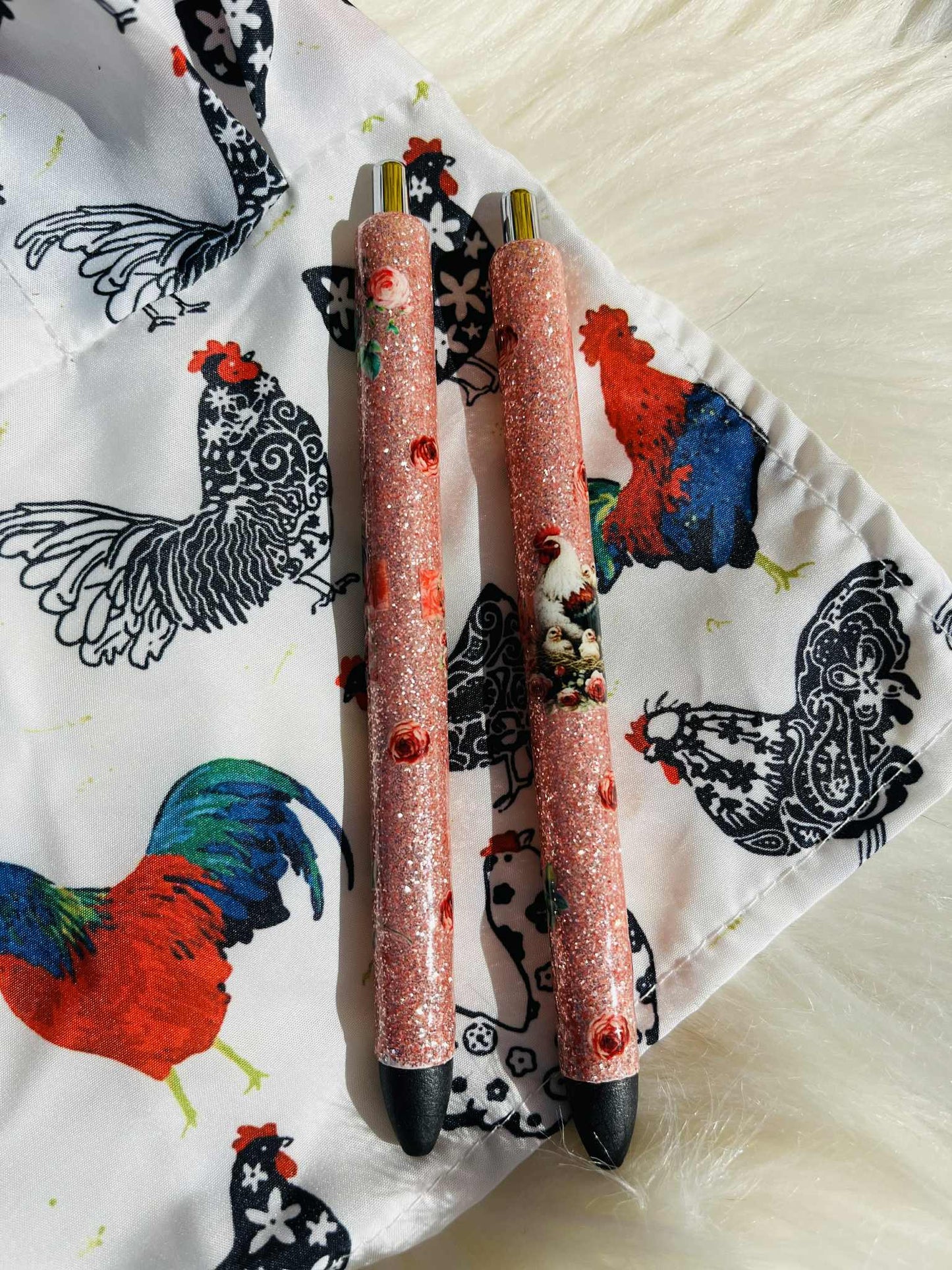 Chicken Glitter Pen