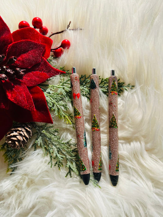 Christmas Tree Glitter Pen
