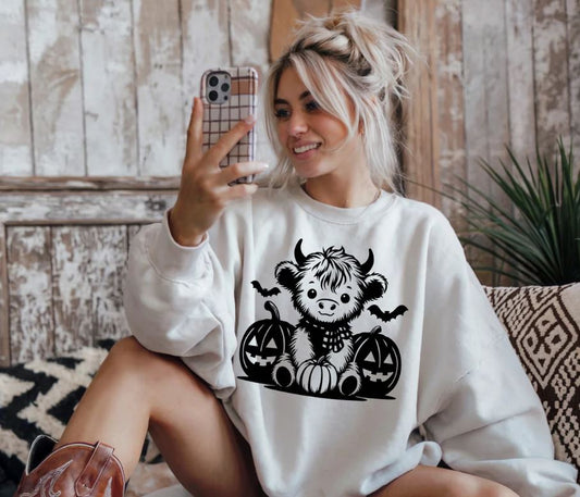 Country Cow Halloween Sweater