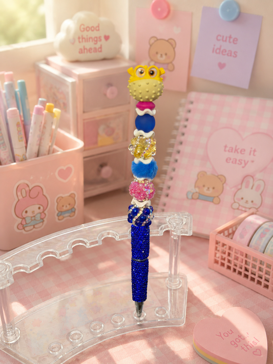 Puffer Fish Beaded Pen