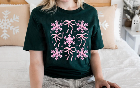 Pink Snowflake Bows